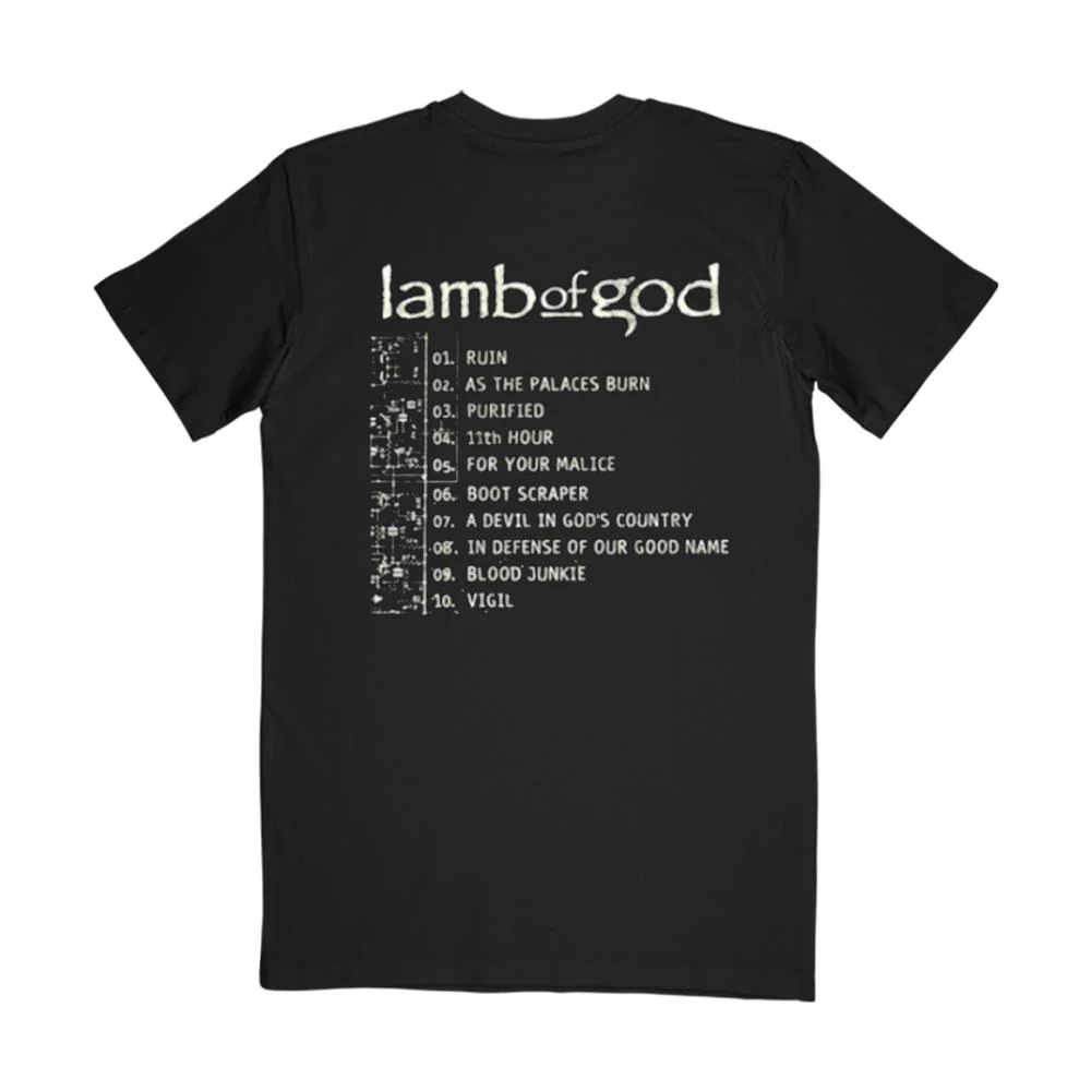 As The Palaces Burn Vintage Tracklist Tee - Image 3